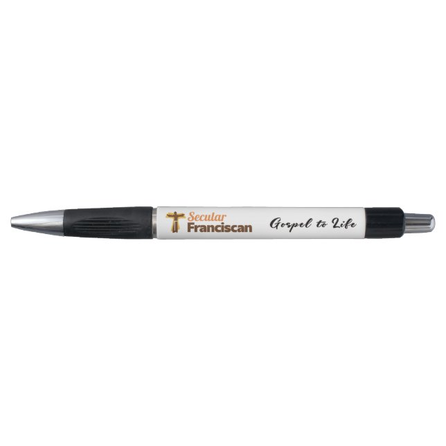 Stylo Secular Franciscan Gospel to Life Pen (Devant)