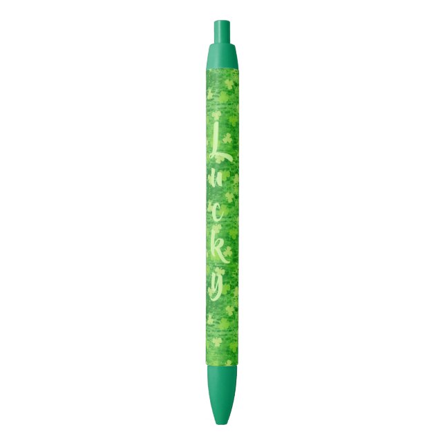 Stylo Shamrock Personnalisé Lucky (devant Vertical)