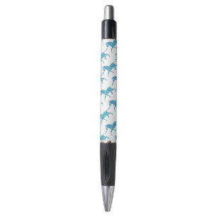 Stylo Silhouette bleue et blanche Zebra
