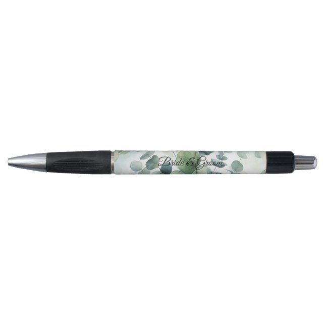 Stylo Simple Eucalyptus Wedding Pen (Devant)