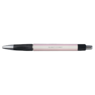 Stylo Simple Moderne Légère Rose et Corail Nom