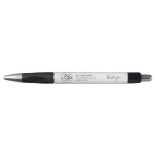 Stylo Simple Script de Logo d'Entreprise Merci
