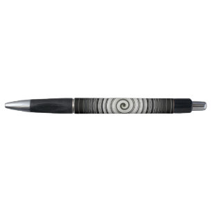 Stylo spirale noire et blanche