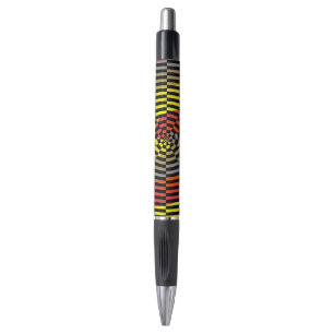 Stylo Spirale rouge jaune bleu par Kenneth Yoncich