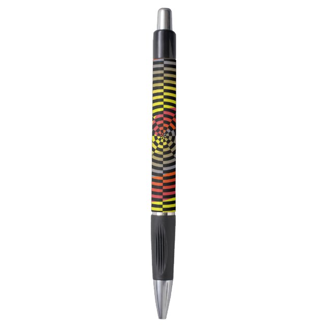 Stylo Spirale rouge jaune bleu par Kenneth Yoncich (Devant (Vertical))