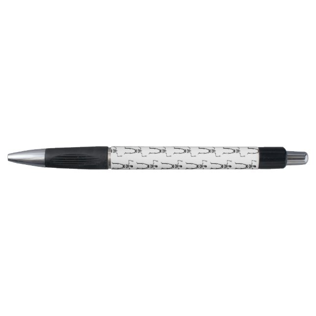 Stylo Squelettes d'Halloween, friandise ou farce, Hou (Devant)