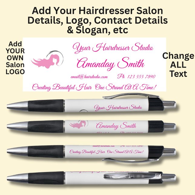 Stylo Studio de coiffeur - Ajoutez vos propres détails & (Créateur téléchargé)