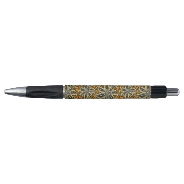 Stylo Style Batik Floral Abstrait africain (Devant)