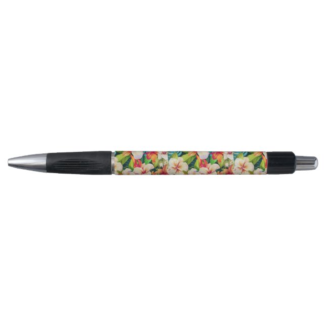 Stylo Style de peinture à l'huile florale tropicale (Devant)