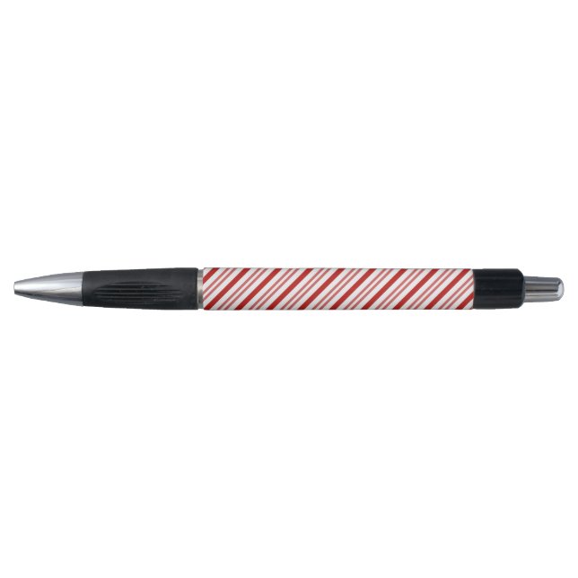 Stylo Sucre de canne rouge et blanc (Devant)
