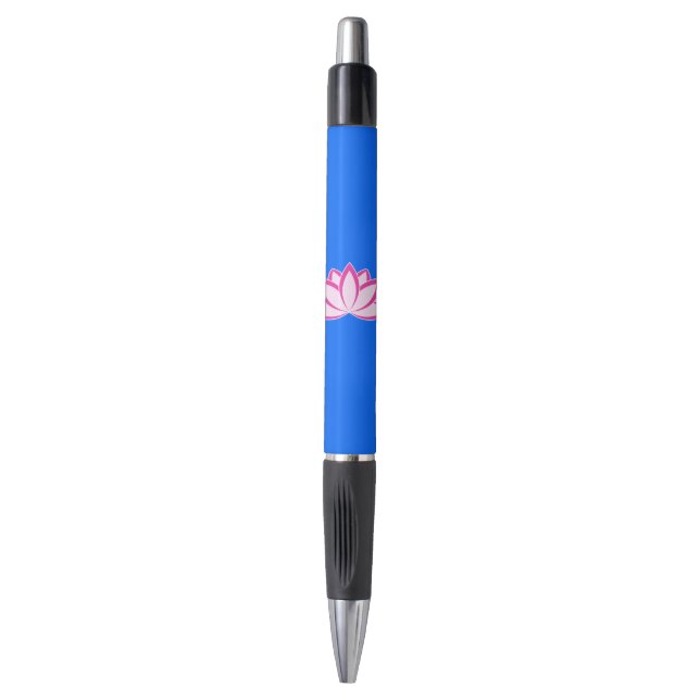 Stylo Symbole bouddhiste rose d'origine Fleur Lotus (Devant (Vertical))