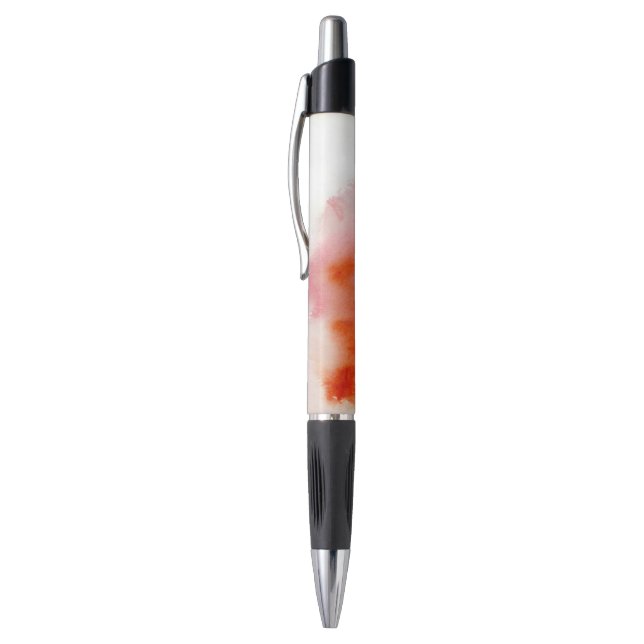 Stylo Tache rouge, peint à la main abstrait d'aquarelle (Haut (Vertical))