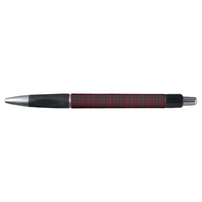 Stylo Tartan Bourgogne Élégant (Devant)