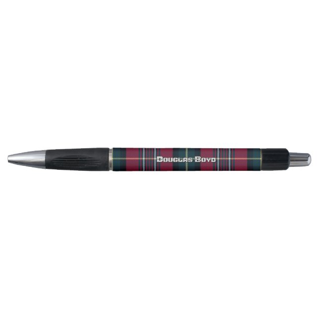 Stylo Tartan sans votre nom, initiales ou tout autre tex (Devant)