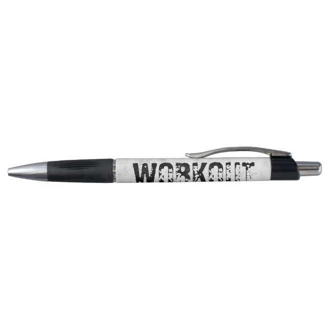 Stylo Texte usé et rayé Workout 247365 rustique (Haut)