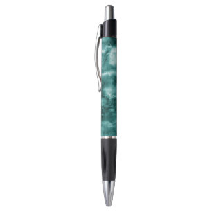 Stylo Texture de marbre vert-foncé