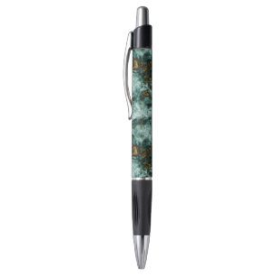 Stylo Texture de marbre verte avec des veines