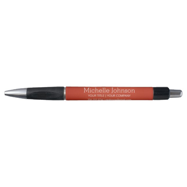 Stylo Texture granuleuse du Vermilion d'affaires personn (Devant)