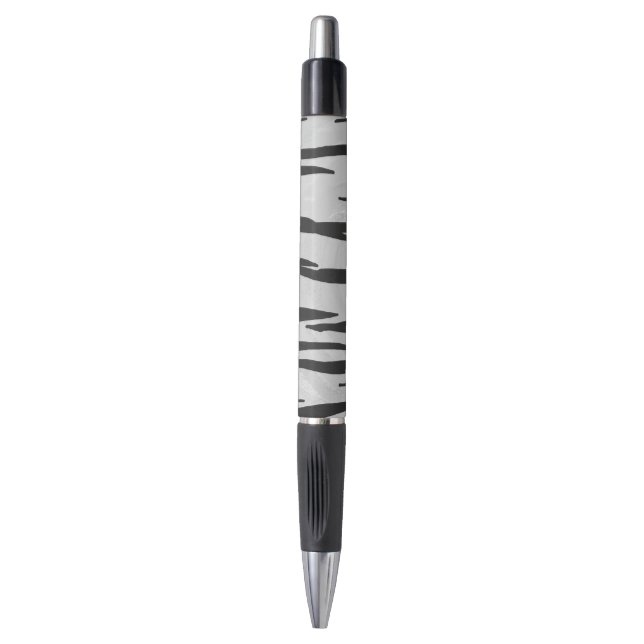 Stylo Tiger noir et blanc (Devant (Vertical))