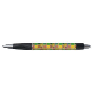 Stylo Tissu Coloré Madras Caribéen Tartan