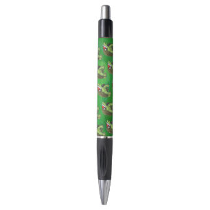 Stylo Tortue verte à Santa Hat
