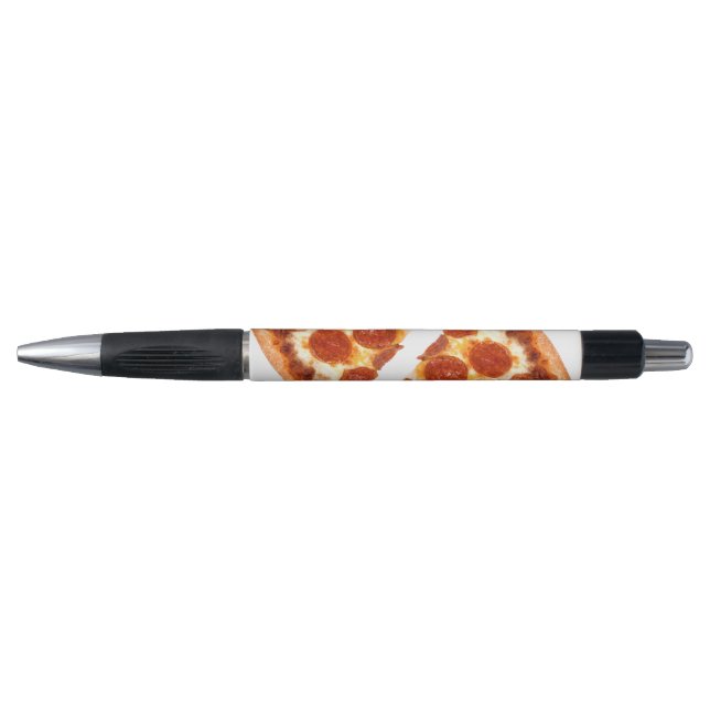 Stylo Tranche de pizza pepperoni classique de SlipperyJo (Devant)