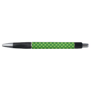 Stylo Trèfle vert pailleté