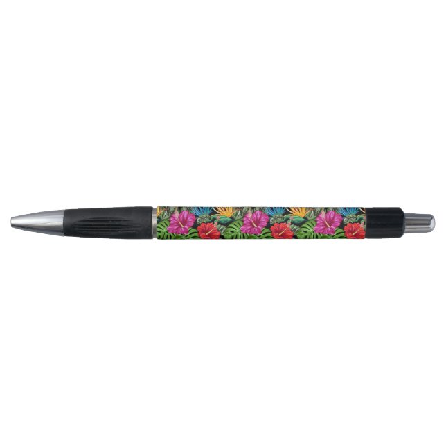 Stylo Tropical Floral Motif d'humeur estivale (Devant)