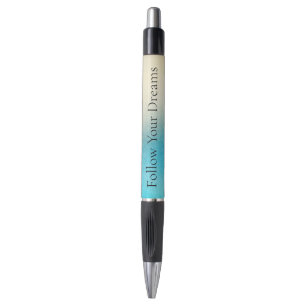Stylo Turquoise Chic Blanc Aqua bleu