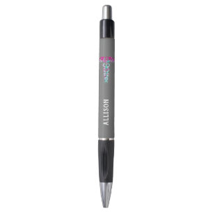 Stylo Turquoise de rose du caducée de l'infirmière