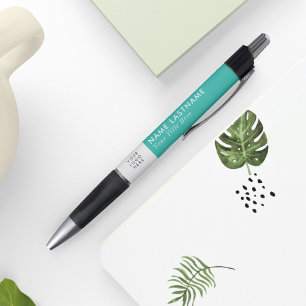 Stylo Turquoise Frais Moderne Simple Logo Entreprise Per