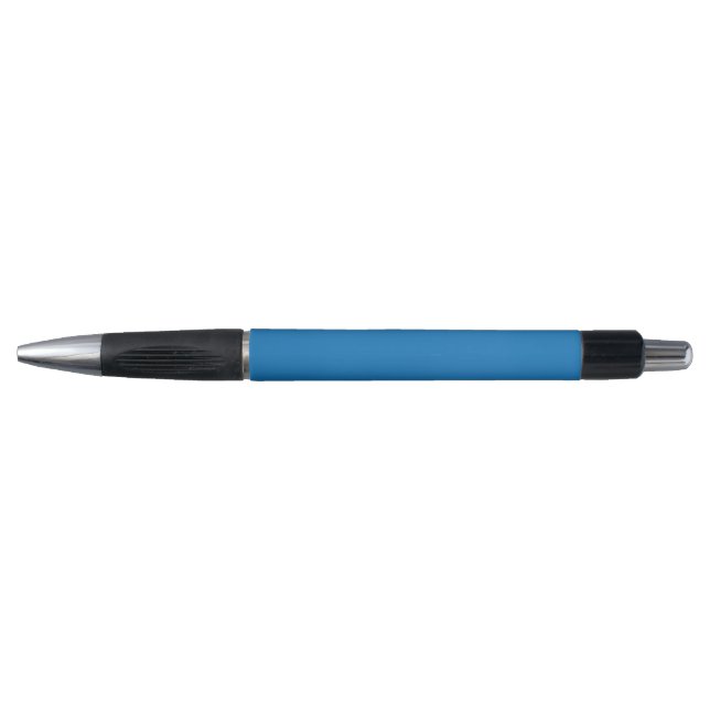 Stylo Un carré bleu encadré d'une bordure blanche, (Devant)