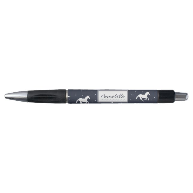 Stylo Unicorn Midnight Sky Motif personnalisé (Devant)
