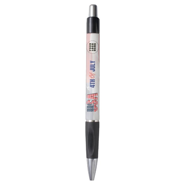 Stylo USA Flag Thème promotionnel 4 juillet personnalisa (Devant (Vertical))