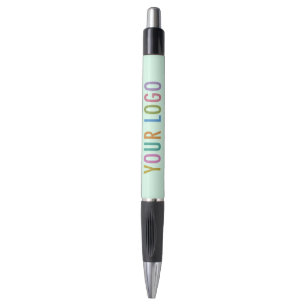 Stylo Vert Menthe avec Encre Noire Logo Personnali