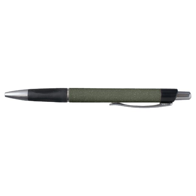Stylo vert olive pailleté – Idéal pour les command (Bas)