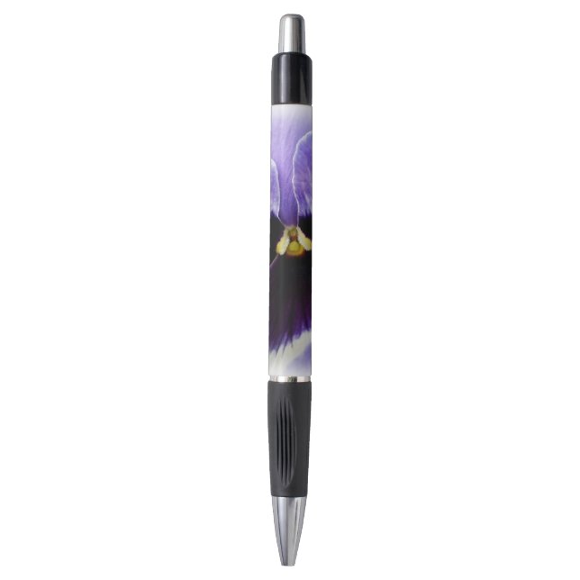 Stylo violet profond sur blanc (Devant (Vertical))