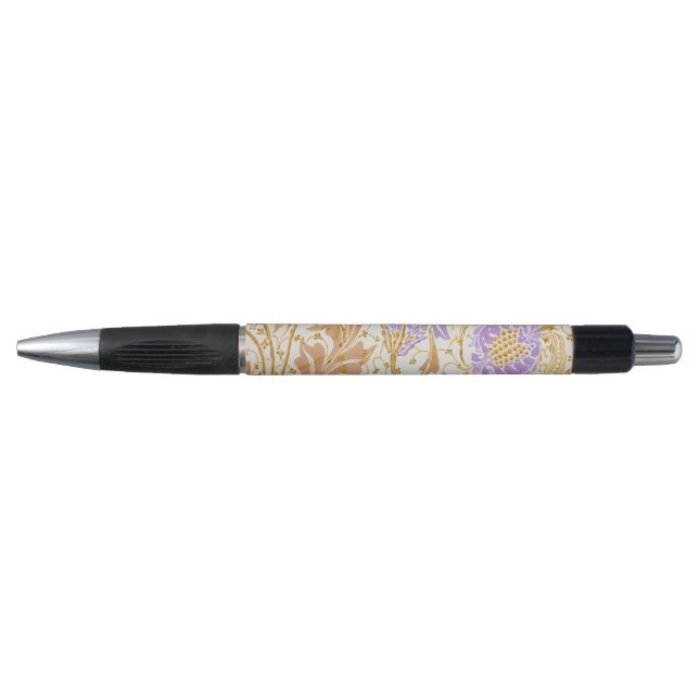 Stylo Walter Crane Arts & Crafts Art floral pourpre (Devant)