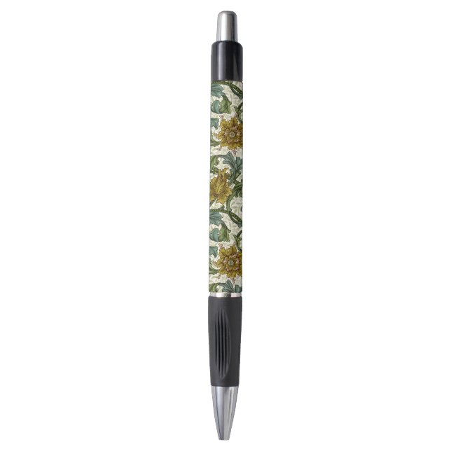 Stylo William Morris modèle floral à tige unique (Devant (Vertical))