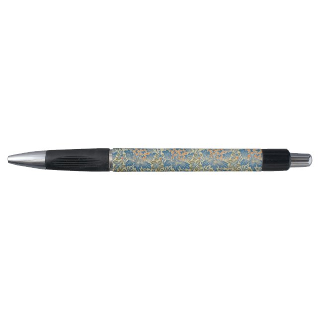 Stylo William Morris Rose & chardon Floral Blue (Devant)