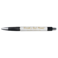 World’s Best Mom gold custom script mignon
