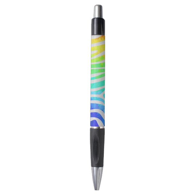 Stylo Zebra Rainbow et White Print (Devant (Vertical))