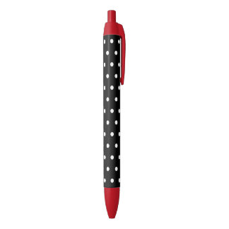 Stylos à écrire à pois noirs