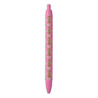 Stylos à écrire en pain d'épices rose garçon