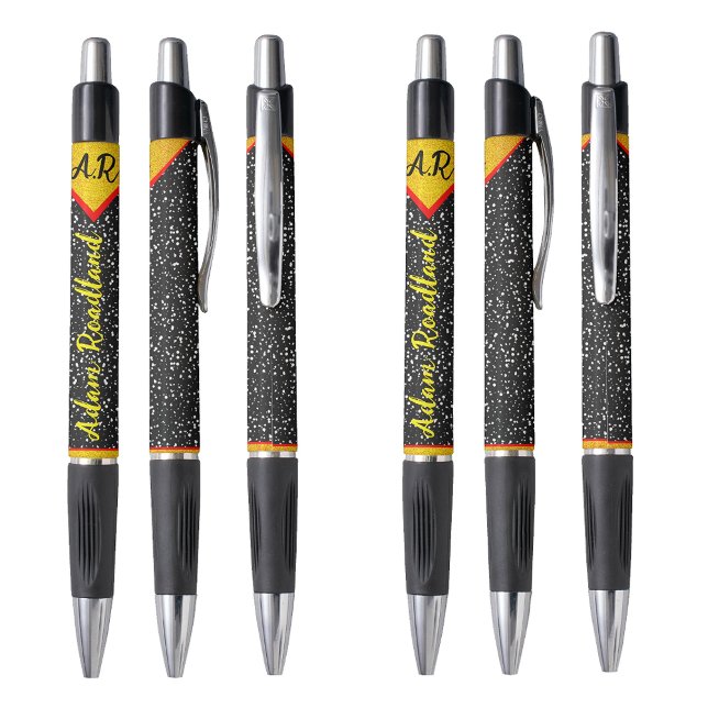 Stylos à nom personnalisé avec monogramme initial  (Elegant personalized pens
Luxury monogram name)