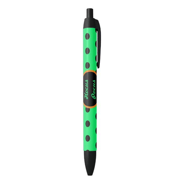 Stylos à pois (néon vert et noir) (Bas (Vertical))