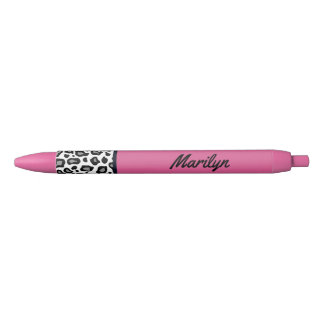 Stylos Cadeau à Imprimé Léopard Rose