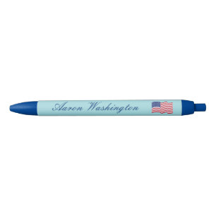 Stylos Cadeau avec Drapeau Américain Bleu Clair