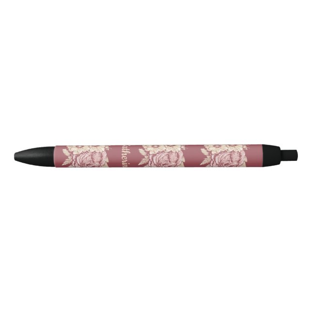 stylos de nom personnalisés Flower Illustration (Devant)