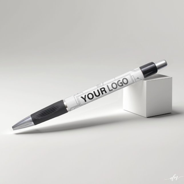Stylos de réseautage personnalisés (Clean white custom tech pen—elevates brand visibility with a sleek, modern, professional look)